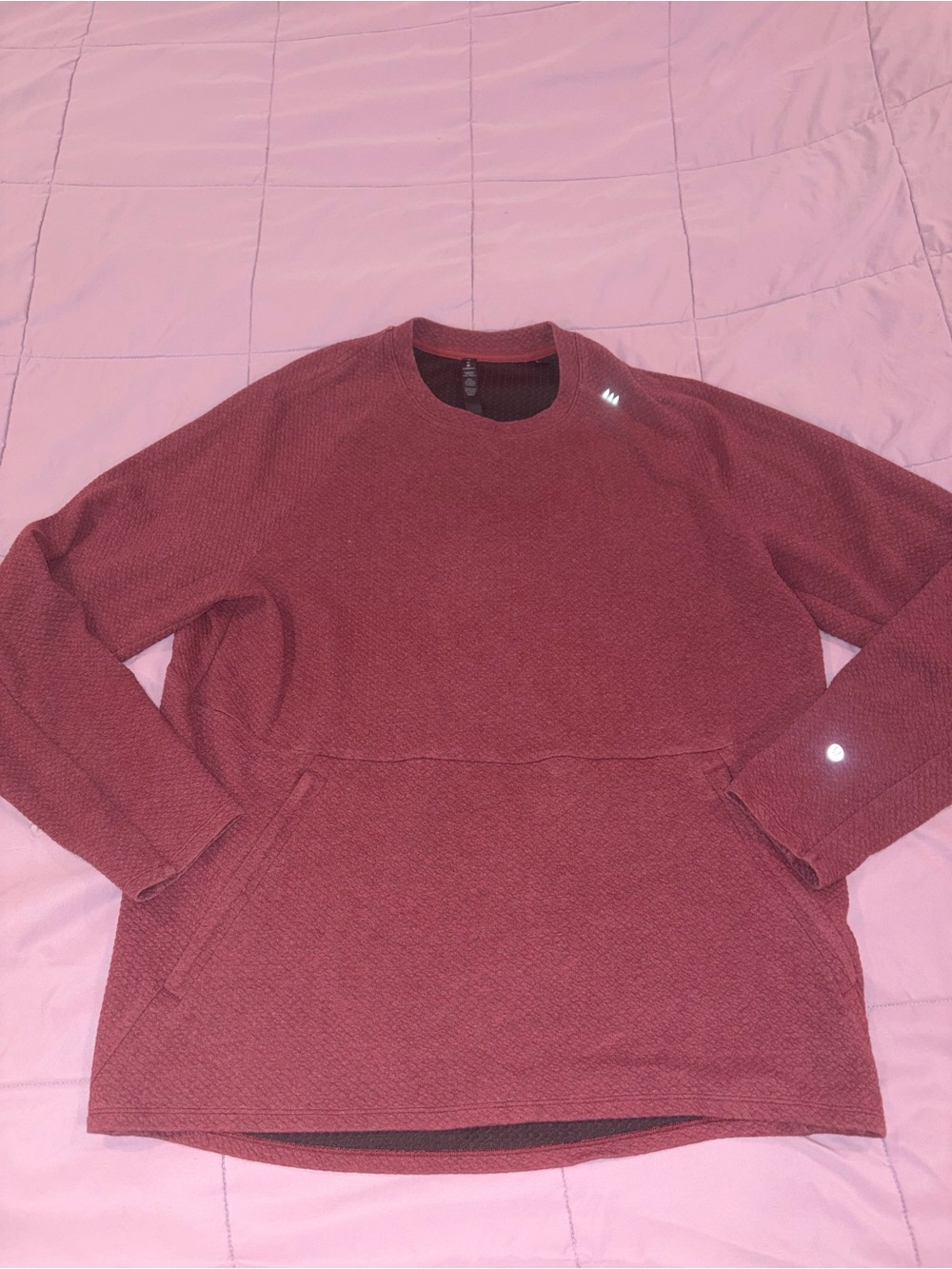 lululemon athletica Men's Crewneck Sweater in Burgundy/Maroon XL